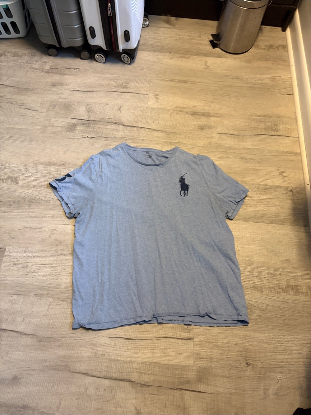Polo by Ralph Lauren Light Blue Short Sleeve Crew Tee with Navy Pony
